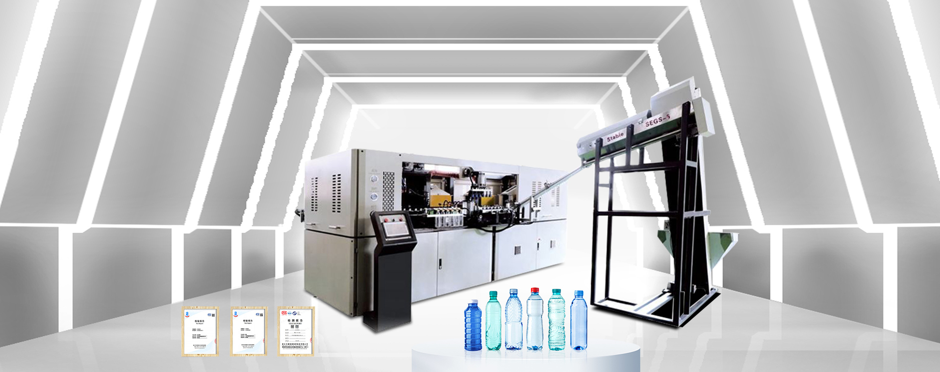 Blowing bottle machine