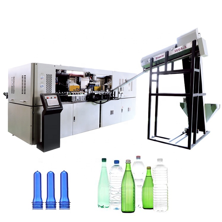 0.6L SE-4/SEGS4 mini automatic plastic pet bottle injection stretch blow molding machine for water beverage bottle