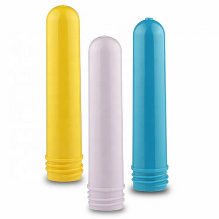 Different Sizes Yellow Blue White 24 Mm Pet Cosmetic Bottle Preform for Mineral