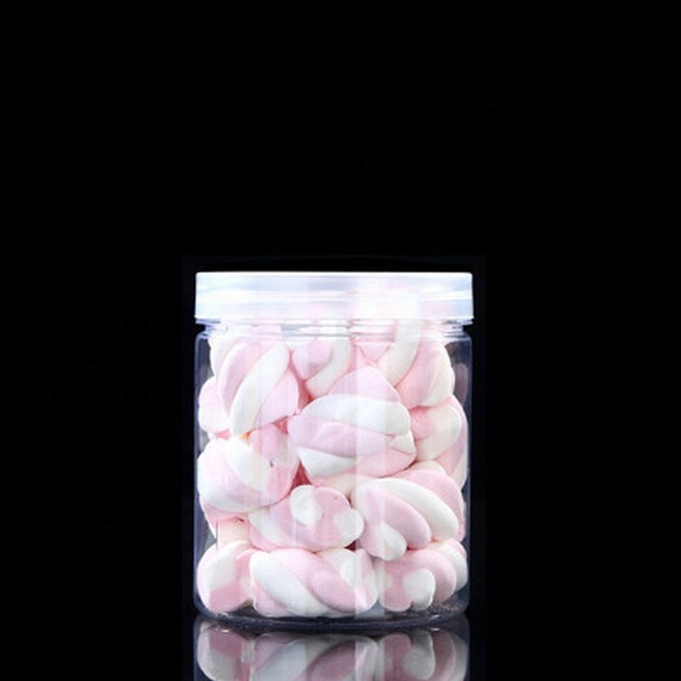 Clear Factory Direct Sale Jar Plastic Candy Jars with Lids Plastic for Cotton Candy