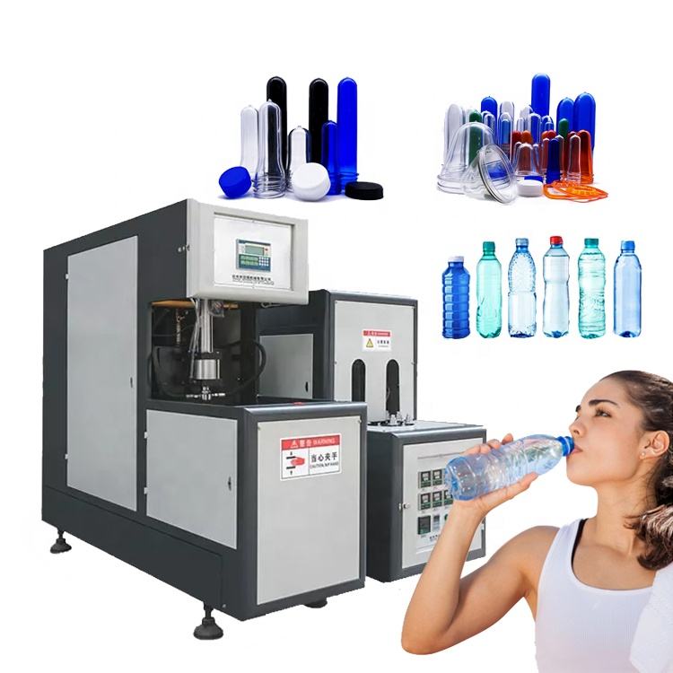 Small 3L Semi Automatic Mineral Water Plastic Bottle Stretch Blow Molding Machine for Plastic Bottle And Food Jar