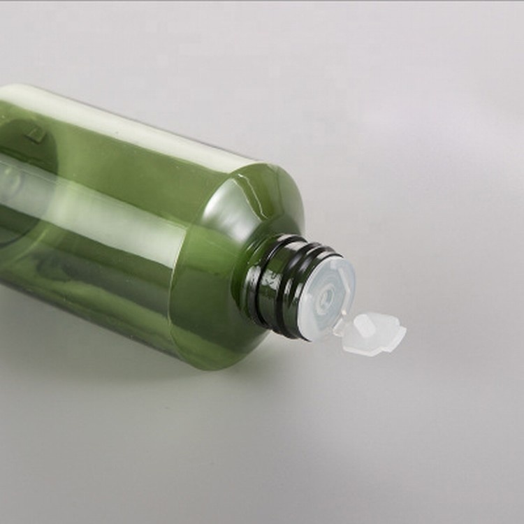 Customized Best Selling Pet Green Cosmetic Bottle Square Small Plastic Bottles