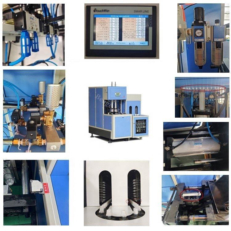 Small 3L Semi Automatic Mineral Water Plastic Bottle Stretch Blow Molding Machine for Plastic Bottle And Food Jar